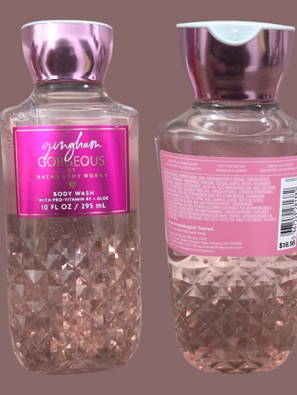 Bath & Body Works Ladie's Gingham Gorgeous Pink Body Wash & Body Cream - Picture 10 of 14